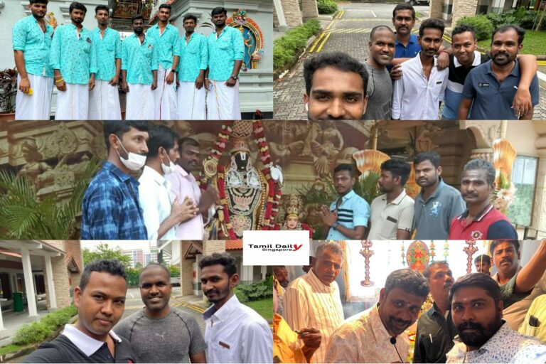 சிங்கப்பூரில் மகிழ்ச்சியாக தீபாவளி கொண்டாடிய தமிழ் ஊழியர்கள் - நம்முடன் படங்களை பகிர்ந்து மகிழ்வு